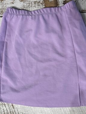 Lilac Mini Skirt – Sleek Straight Silhouette